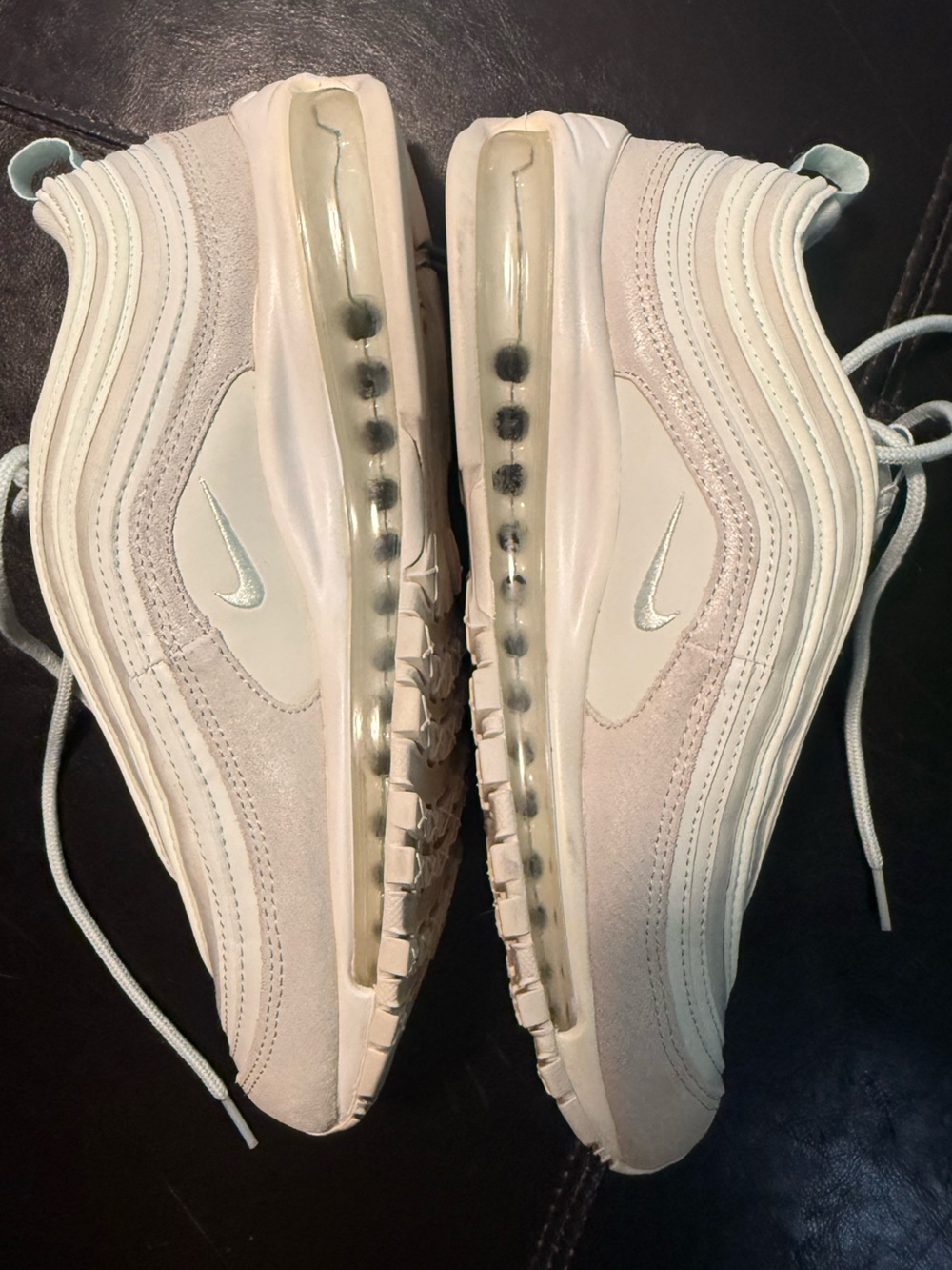 Nike Women’s Air Max 97 - Pale Mint/Off-White (Barely Green) size 9.5